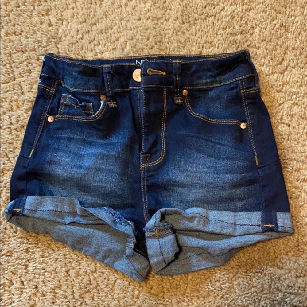 NOBO high rise jean shorts